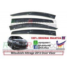 Mitsubishi Attrage Sedan (6th Gen) 2013 AG Door Visor Air Press Wind Deflector (Big 12cm Width)